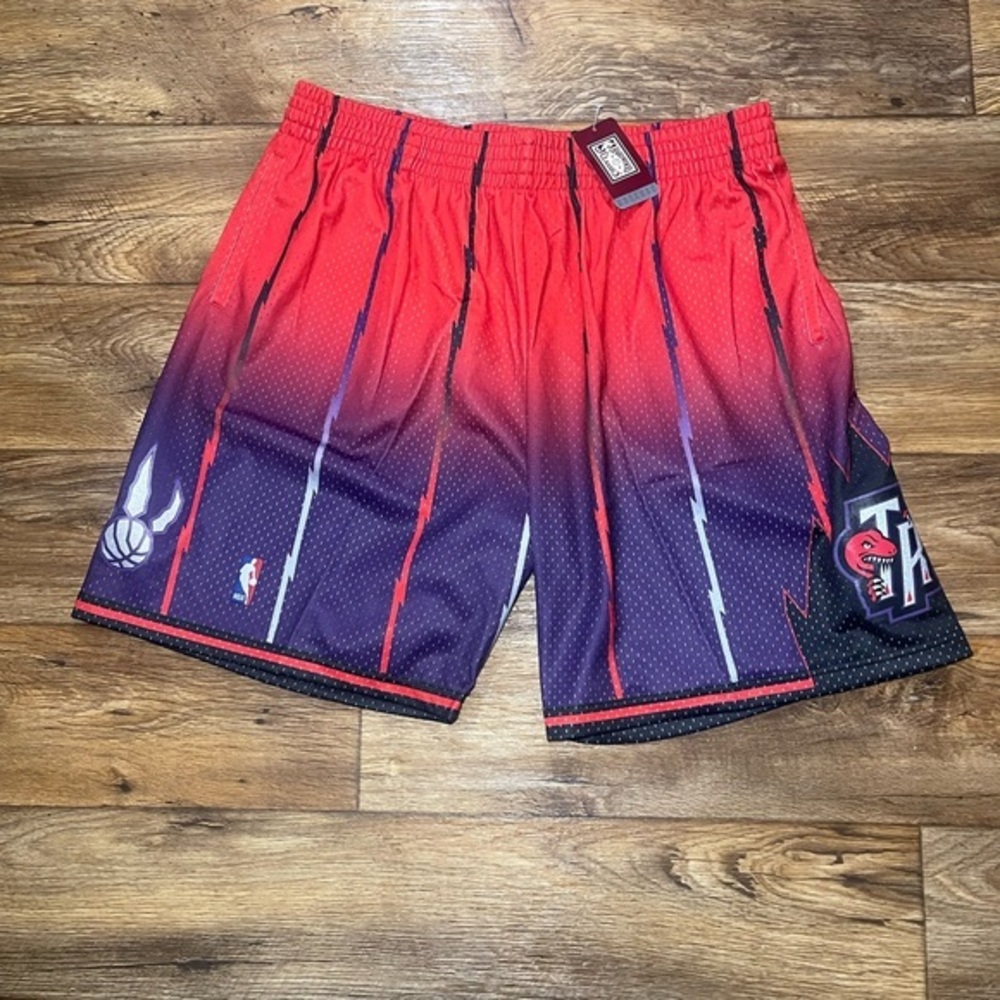 MITCHELL & NESS TORONTO RAPTORS‎ BASKETBALL SHORTS HARDWOOD CLASSIC NBA 2XL NEW